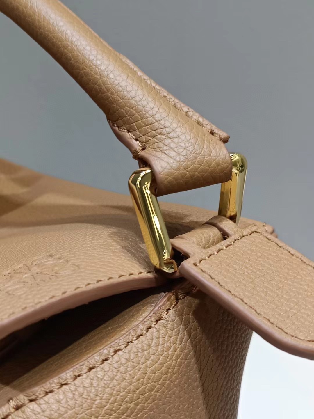 Loewe Small Puzzle Bag in Soft Grained Calfskin Toffee